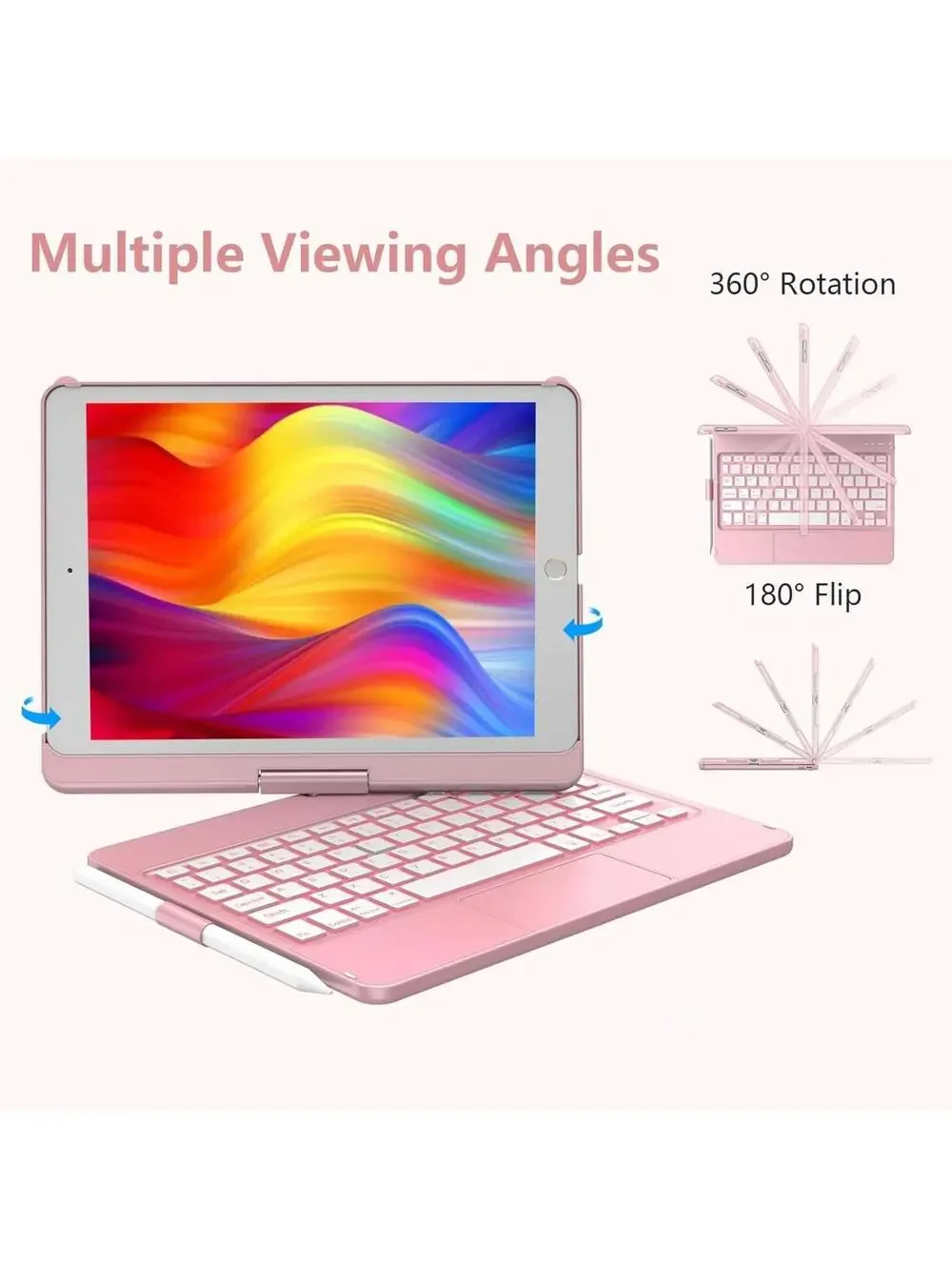 Touchpad Keyboard Case iPad 9th/8th/7th 10.2